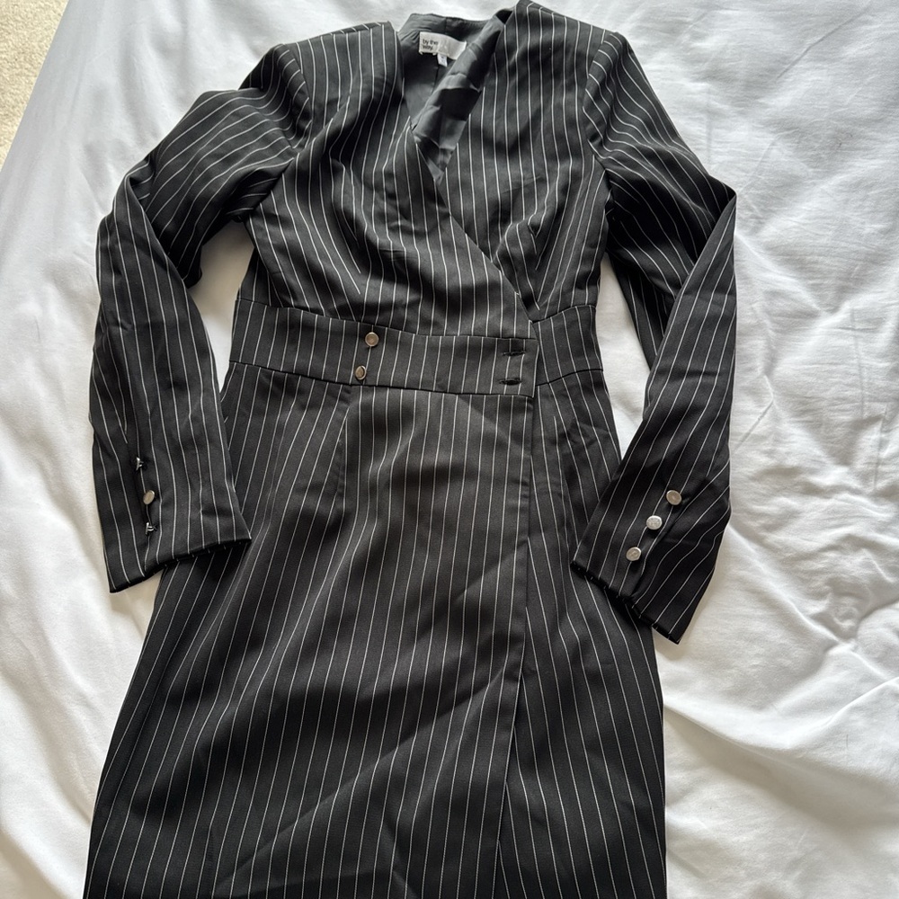 revolve striped blazer dress